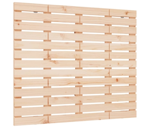 vidaXL Cabecero de cama de pared madera maciza de pino 106x3x91,5 cm