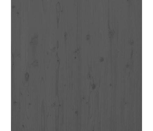 Cabecero de cama de pared madera maciza pino gris 106x3x91,5cm