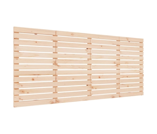 Cabecero de cama de pared madera maciza de pino 206x3x91,5 cm