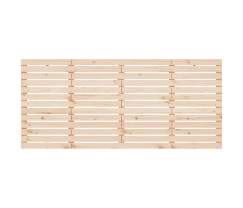 Cabecero de cama de pared madera maciza de pino 206x3x91,5 cm