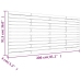 Cabecero de cama de pared madera maciza de pino 206x3x91,5 cm
