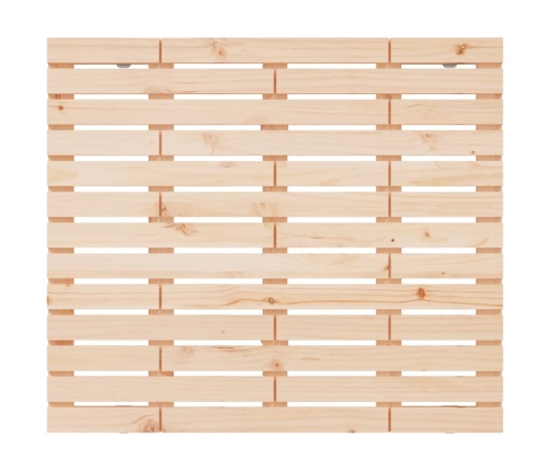 Cabecero de cama de pared madera maciza de pino 126x3x91,5 cm