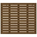 Cabecero cama pared madera maciza pino marrón miel 126x3x91,5cm