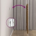 Cabecero cama pared madera maciza pino marrón miel 126x3x91,5cm