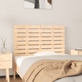 Cabecero de cama de pared madera maciza de pino 106x3x63 cm