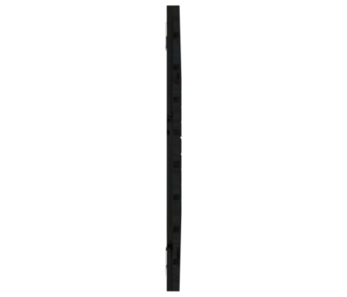 Cabecero de cama de pared madera maciza pino negro 106x3x63 cm