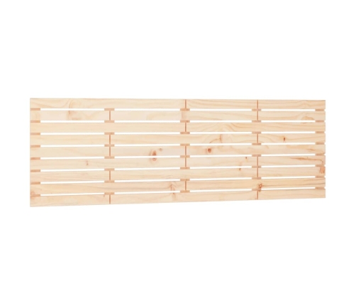 Cabecero de cama de pared madera maciza de pino 206x3x63 cm