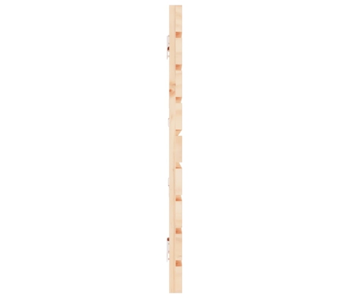 Cabecero de cama de pared madera maciza de pino 206x3x63 cm