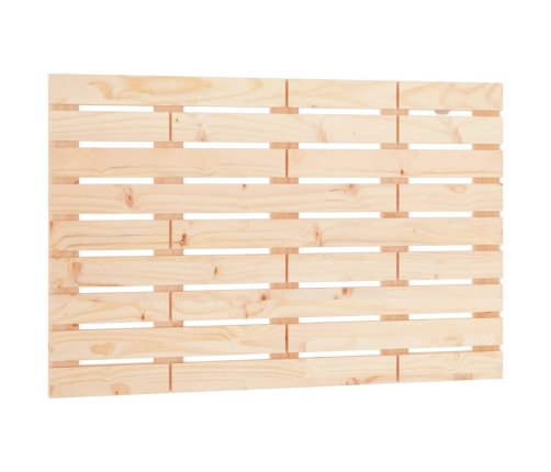 Cabecero de cama de pared madera maciza de pino 96x3x63 cm