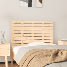 Cabecero de cama de pared madera maciza de pino 96x3x63 cm