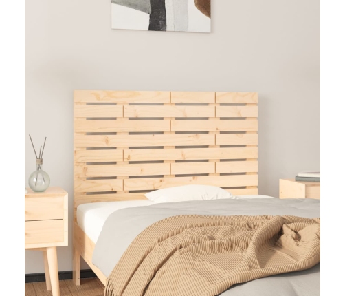 Cabecero de cama de pared madera maciza de pino 96x3x63 cm