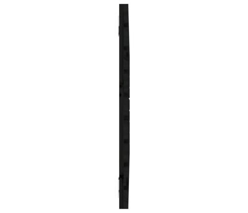 Cabecero de cama de pared madera maciza pino negro 96x3x63 cm