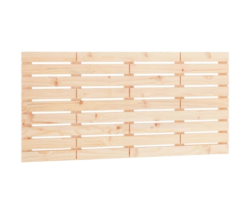 Cabecero de cama de pared madera maciza de pino 126x3x63 cm