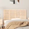 Cabecero de cama de pared madera maciza de pino 126x3x63 cm