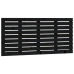 vidaXL Cabecero de cama de pared madera maciza pino negro 126x3x63 cm