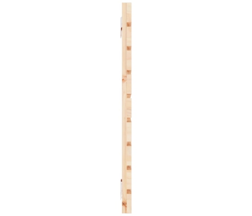 Cabecero de cama de pared madera maciza de pino 146x3x63 cm