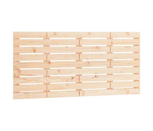 Cabecero de cama de pared madera maciza de pino 156x3x63 cm