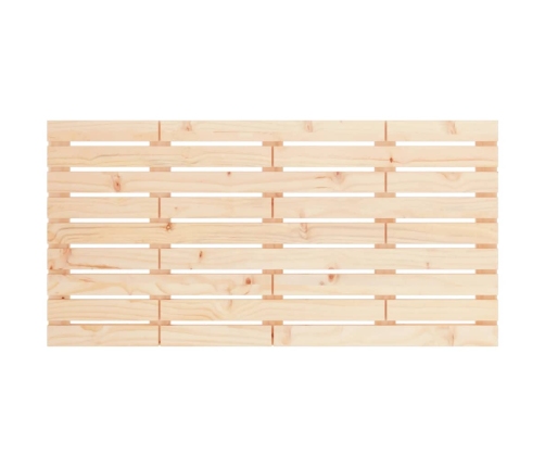 Cabecero de cama de pared madera maciza de pino 156x3x63 cm