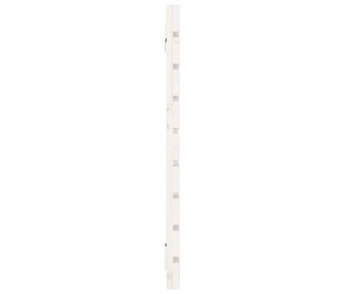 vidaXL Cabecero de cama de pared madera maciza pino blanco 156x3x63 cm