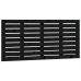 Cabecero de cama de pared madera maciza pino negro 156x3x63 cm