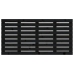Cabecero de cama de pared madera maciza pino negro 156x3x63 cm