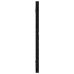 Cabecero de cama de pared madera maciza pino negro 156x3x63 cm