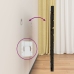 Cabecero de cama de pared madera maciza pino negro 156x3x63 cm