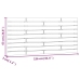 Cabecero de cama de pared madera maciza pino negro 156x3x63 cm