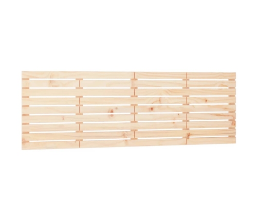 Cabecero de cama de pared madera maciza de pino 166x3x63 cm