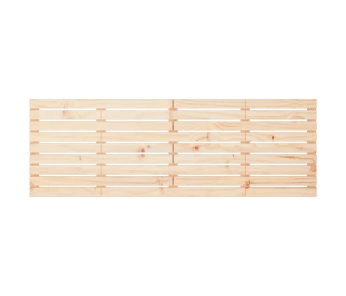 Cabecero de cama de pared madera maciza de pino 166x3x63 cm