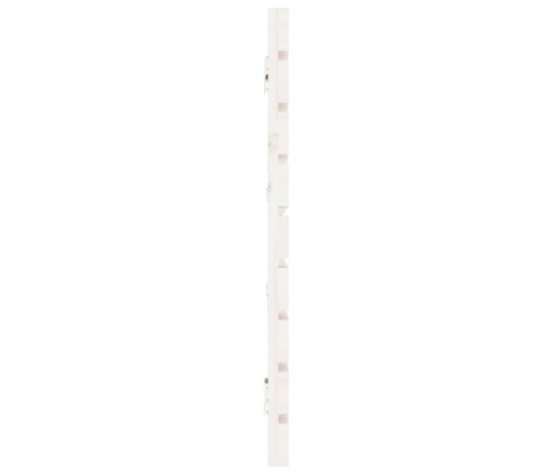 Cabecero de cama de pared madera maciza pino blanco 166x3x63 cm