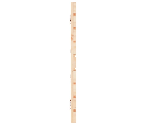 vidaXL Cabecero de cama de pared madera maciza de pino 186x3x63 cm