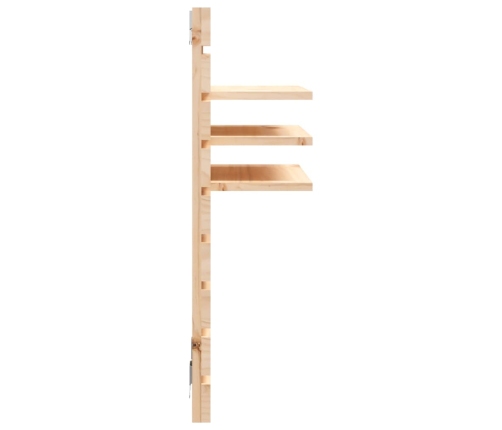 Estantes mesitas de pared 2 uds madera maciza de pino