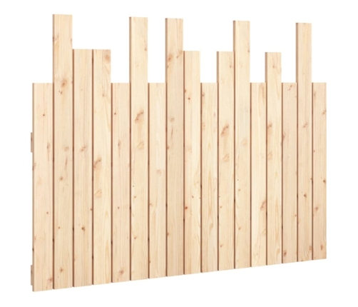 Cabecero de cama de pared madera maciza de pino 108x3x80 cm