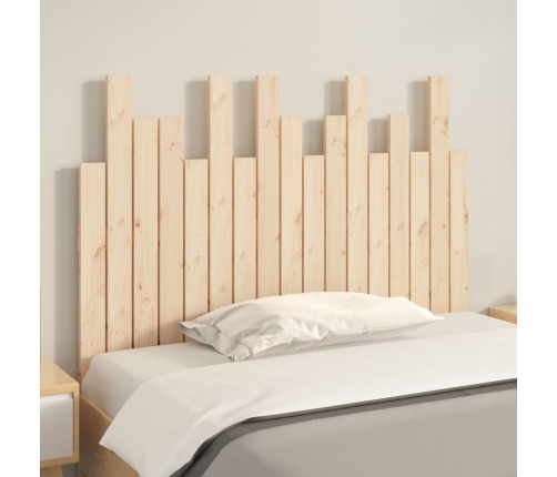 Cabecero de cama de pared madera maciza de pino 108x3x80 cm