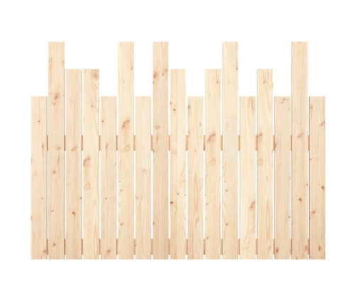 Cabecero de cama de pared madera maciza de pino 108x3x80 cm