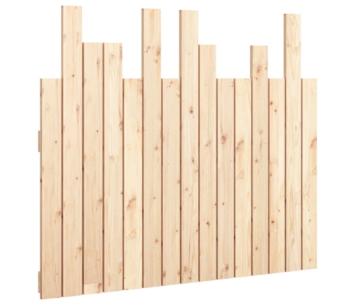 Cabecero de cama de pared madera maciza de pino 95,5x3x80 cm