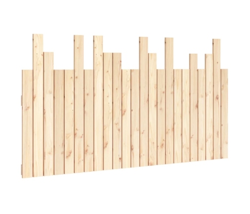 Cabecero de cama de pared madera maciza de pino 146,5x3x80 cm
