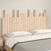 Cabecero de cama de pared madera maciza de pino 146,5x3x80 cm