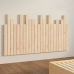 Cabecero de cama de pared madera maciza de pino 146,5x3x80 cm