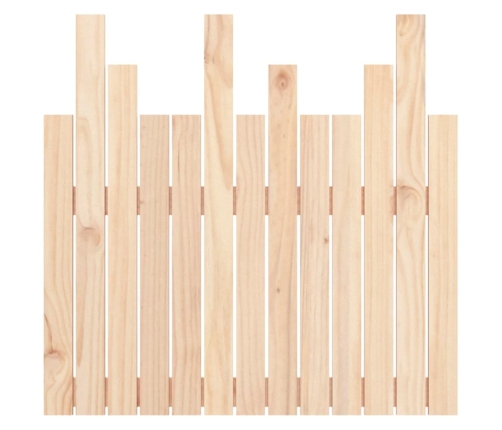 Cabecero de cama de pared madera maciza de pino 82,5x3x80 cm
