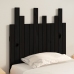 Cabecero de cama pared madera maciza pino negro 82,5x3x80 cm