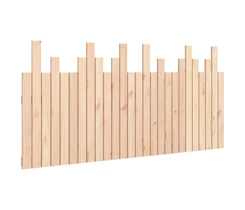 Cabecero de cama de pared madera maciza de pino 166x3x80 cm