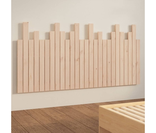 Cabecero de cama de pared madera maciza de pino 166x3x80 cm