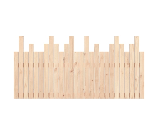 Cabecero de cama de pared madera maciza de pino 166x3x80 cm