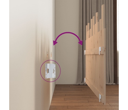 Cabecero de cama de pared madera maciza de pino 166x3x80 cm