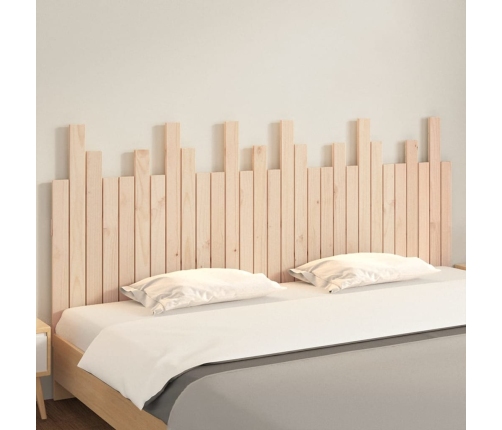 Cabecero de cama de pared madera maciza de pino 185x3x80 cm