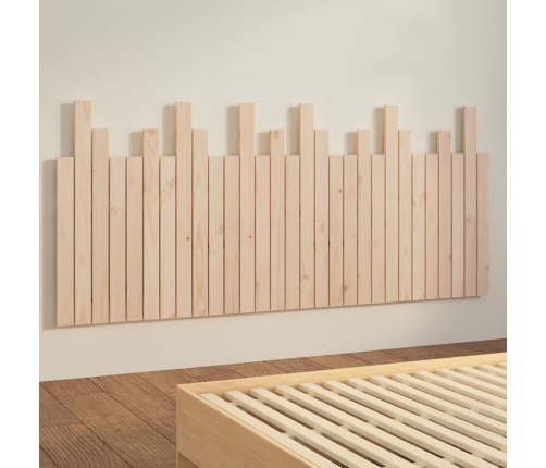 Cabecero de cama de pared madera maciza de pino 185x3x80 cm