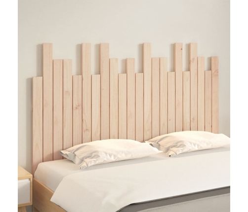 Cabecero de cama de pared madera maciza de pino 140x3x80 cm