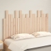 Cabecero de cama de pared madera maciza de pino 140x3x80 cm